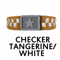 Checker Tangerine/White