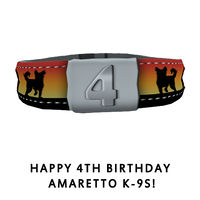 Happy 4th Birthday Amaretto K-9s!Collar