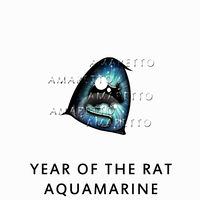 Year of the Rat - Aquamarine