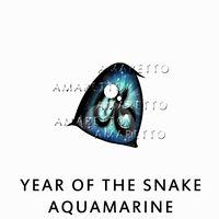 Year of the Snake - Aquamarine