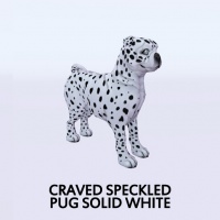 Craved Speckled Pug Solid White