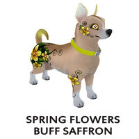 Spring Flowers Buff Saffron