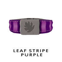 Leaf Stripe Purple Collar