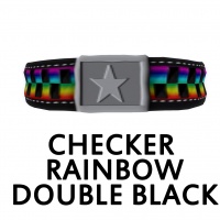 Checker Rainbow Double Black