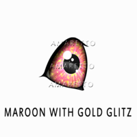 Maroon with Gold Glitz