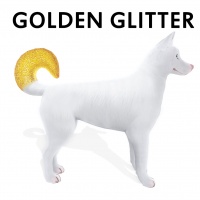 Dipped Tail Golden Glitter