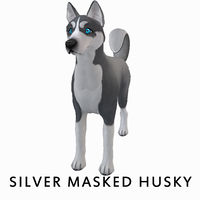 Silver Masked Husky