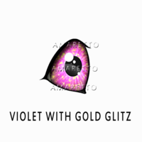 Violet with Gold Glitz