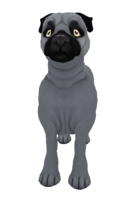 Pug Solid Silver