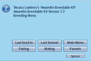 Breeding Menu