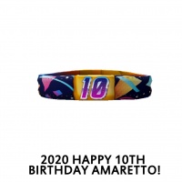 2020 Happy 10th Birthday Amaretto! Collar