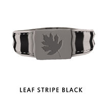 Leaf Stripe Black Collar