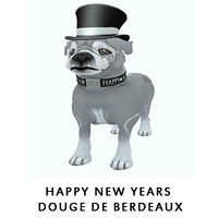 Happy New Years Dogue de Bordeaux