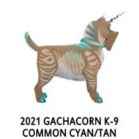 2021 Gachacorn K-9 - Common Cyan/Tan