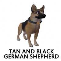 Tan and Black German Shepherd