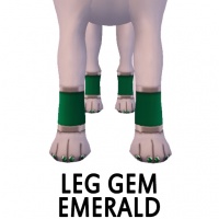 Leg Gem Emerald