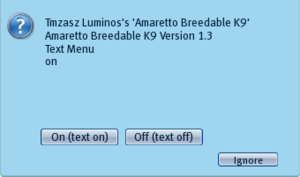 Text Menu