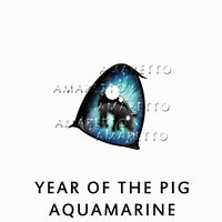 Year of the Pig - Aquamarine