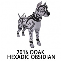 2016 OOAK Hexadic Obsidian