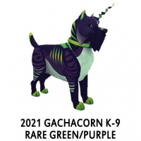 2021 Gachacorn K-9 - Rare Green/Purple