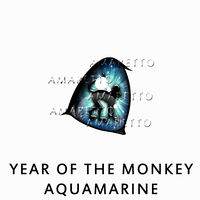 Year of the Monkey - Aquamarine