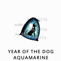 Year of the Dog - Aquamarine