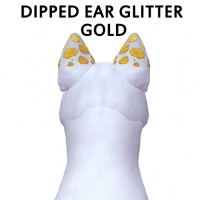 Dipped EarGlitter Gold