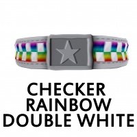 Checker Rainbow Double White