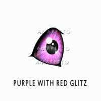 Purple with Red Glitz